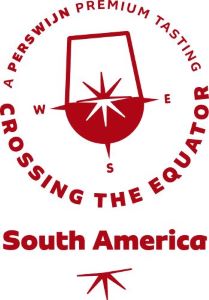 Equator logo South America wijnrood300